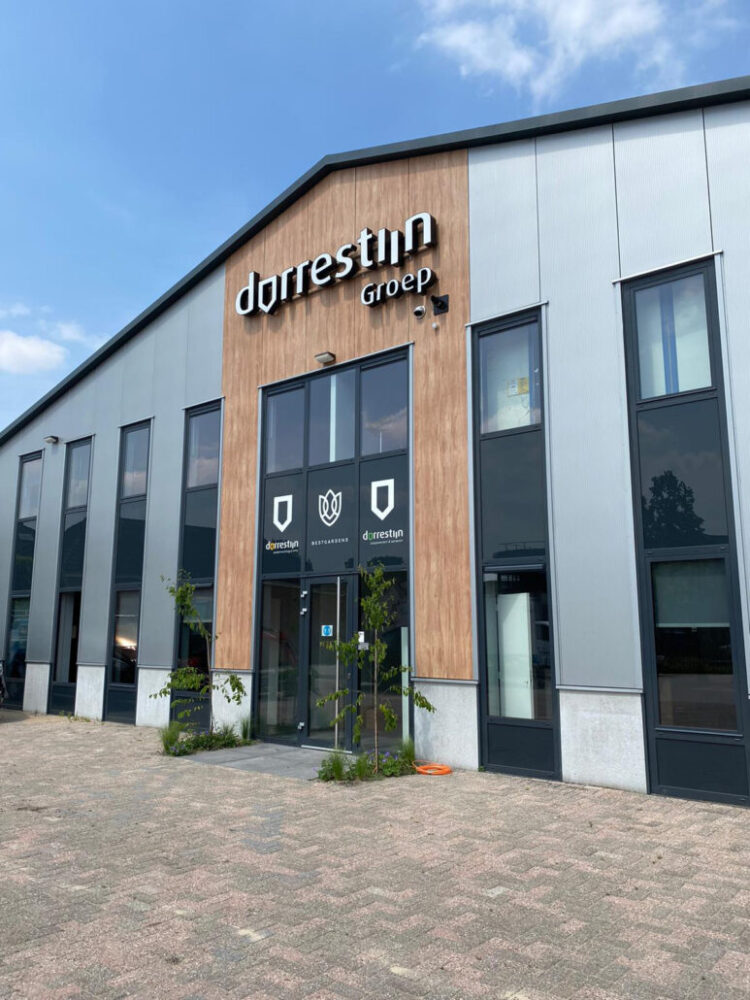 Gevelreclame en building wrap dorrestijn detail