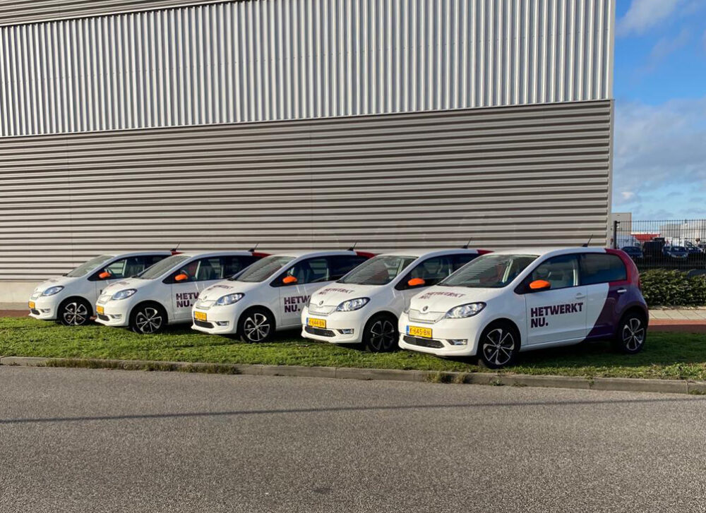 Wagenpark hetwerktnu 5 autos