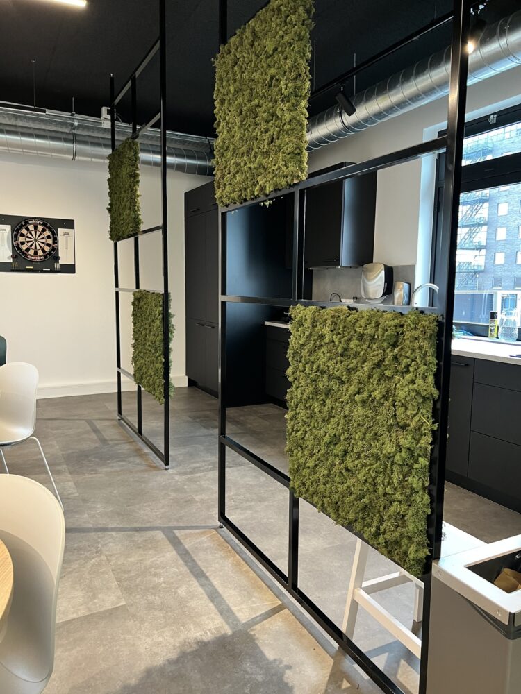 Moswand interieur